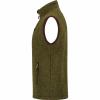  Eric Knitted Fleece Waistcoat Men (Olive) 