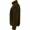  Teddyfleece-Jacke Halver Herren (Oliv/Schwarz) 