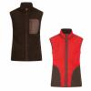 il Lago Prestige Teddyfleece-Weste Herren (Braun/Rot) 