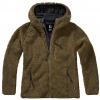  Women Teddyfleece Jacket Hooded Damen, mit Kapuze (Olive) 