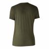  2er-Pack Ladies Basis T-Shirts Damen (Adventure Green Melange, Grey Melange) 