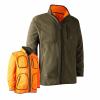  Gamekeeper Bonded Fleecejacke Herren, wendbar (Orange) 