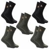  5er-Set: Thermosocken Geo Pro Unisex (Oliv/Schwarz) 