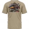  Carpfishing Punk T-Shirt Herren (Sand) 