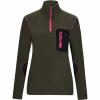  Caya Fleece Troyer Women (Olive) 