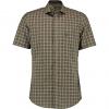  Piwaya Hemd 1/2 Arm Slim Fit Herren (Oliv) 