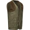  Vintage Wing Weste Herren (Olive Mélange/Schwarz) 