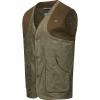  Vintage Wing Weste Herren (Olive Mélange/Schwarz) 