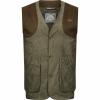  Vintage Wing Weste Herren (Olive Mélange/Schwarz) 