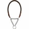  Leder Hundehalsung (Braun) 