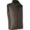  Moor wattierte Weste Herren, mit Strick (Brown Leaf) 