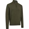  Harrington ½-Zip Strickpullover Herren (Forest Ember Melange) 