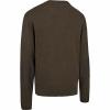  Harrington Strickpullover Herren, mit Rundhalsausschnitt (Brown Melange) 