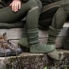  Woll Socken Deluxe, lang (Grape Leaf) 