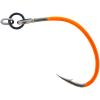 Rigged Seatrout Single Hooks (Orange) 