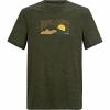  Fingal T-Shirt With Graphic Print Men (Dark Khaki Marl) 