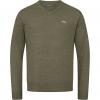  V-Neck Merino Sweater Herren (Dunkel Oliv) 