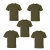  5er-Set: T-Shirts Herren (Oliv) 