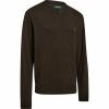  Harrington V-Neck Knit Herren (Brown Melange) 