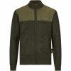 Il Lago Strickfleecejacke Alpenblick Herren (Oliv) 