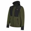  Strickfleece-/Softshell-Jacke Wildland Herren (Oliv/Schwarz) 