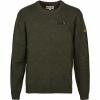 Percussion Pullover Rundhalsausschnitt Kinder, m. Wildschwein-Stickerei (Khaki) 