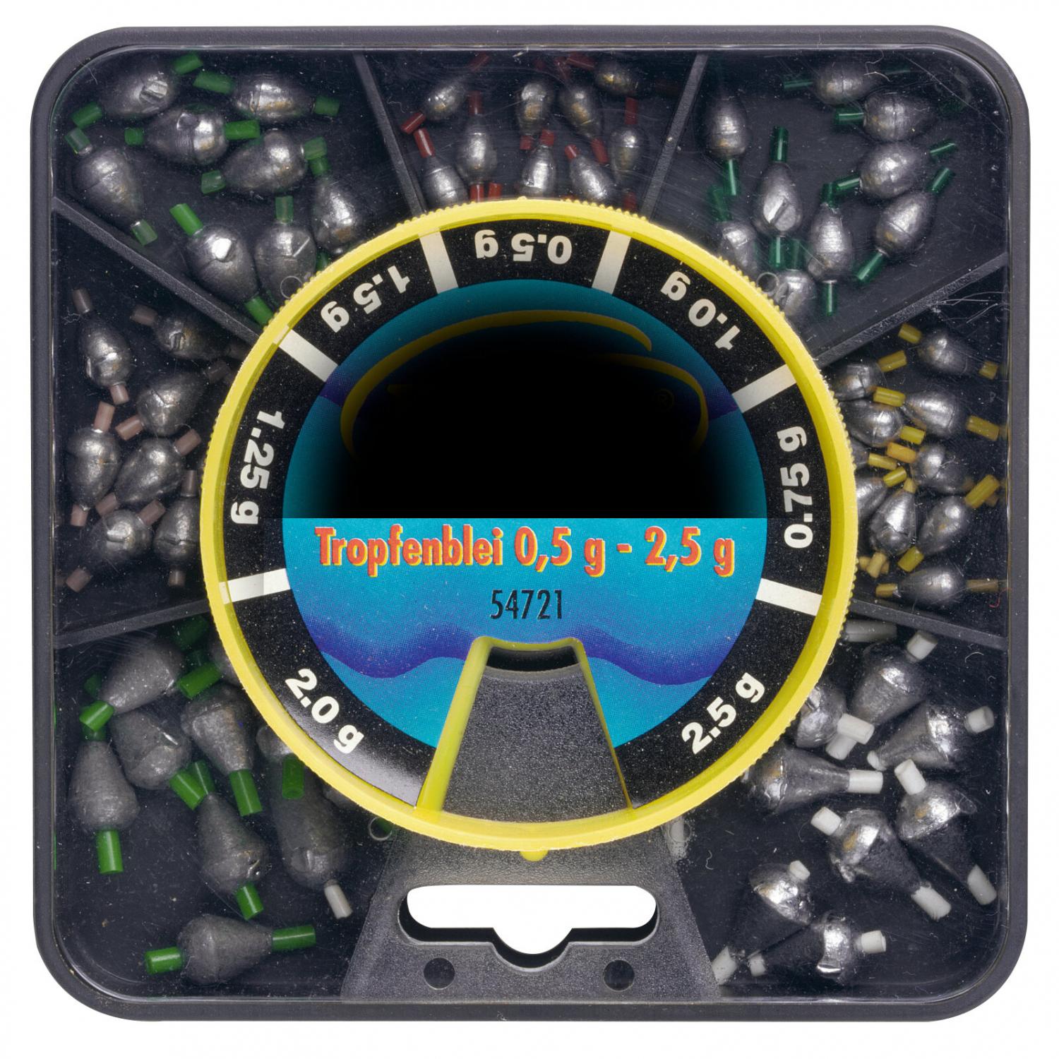  Tropfenblei-Sortiment (0,5-2,5 g) 
