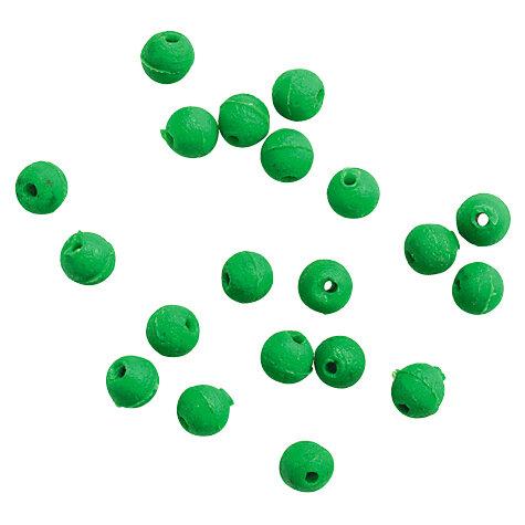  Gummiperlen (rund, grün, Ø 4 mm) 