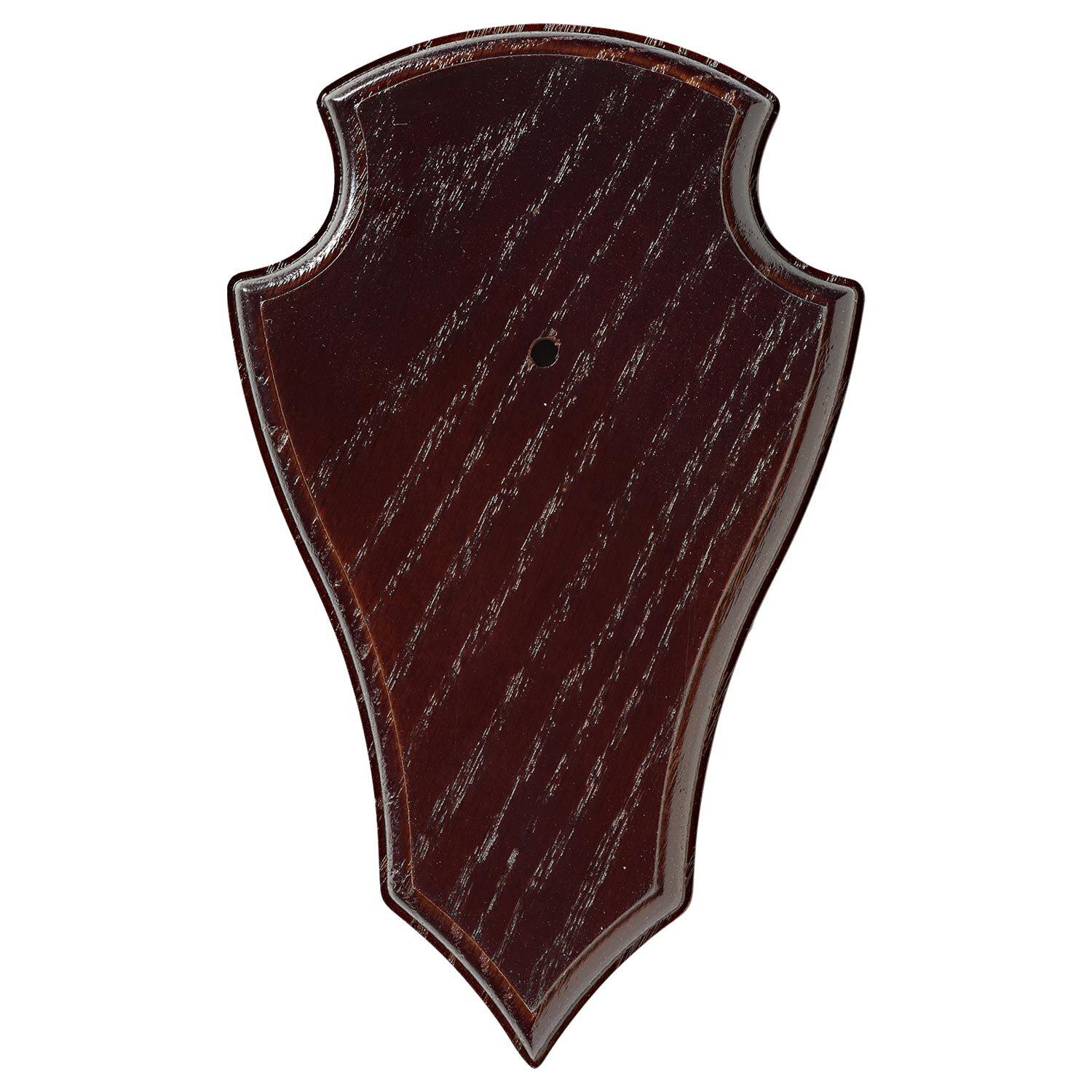  Trophäenbrettchen aus Eiche (dunkelgebeizt) 