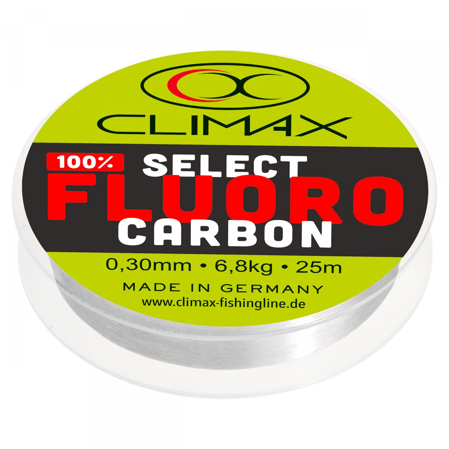 Climax Angelschnur Select Fluorocarbon (transparent, 25 m) 
