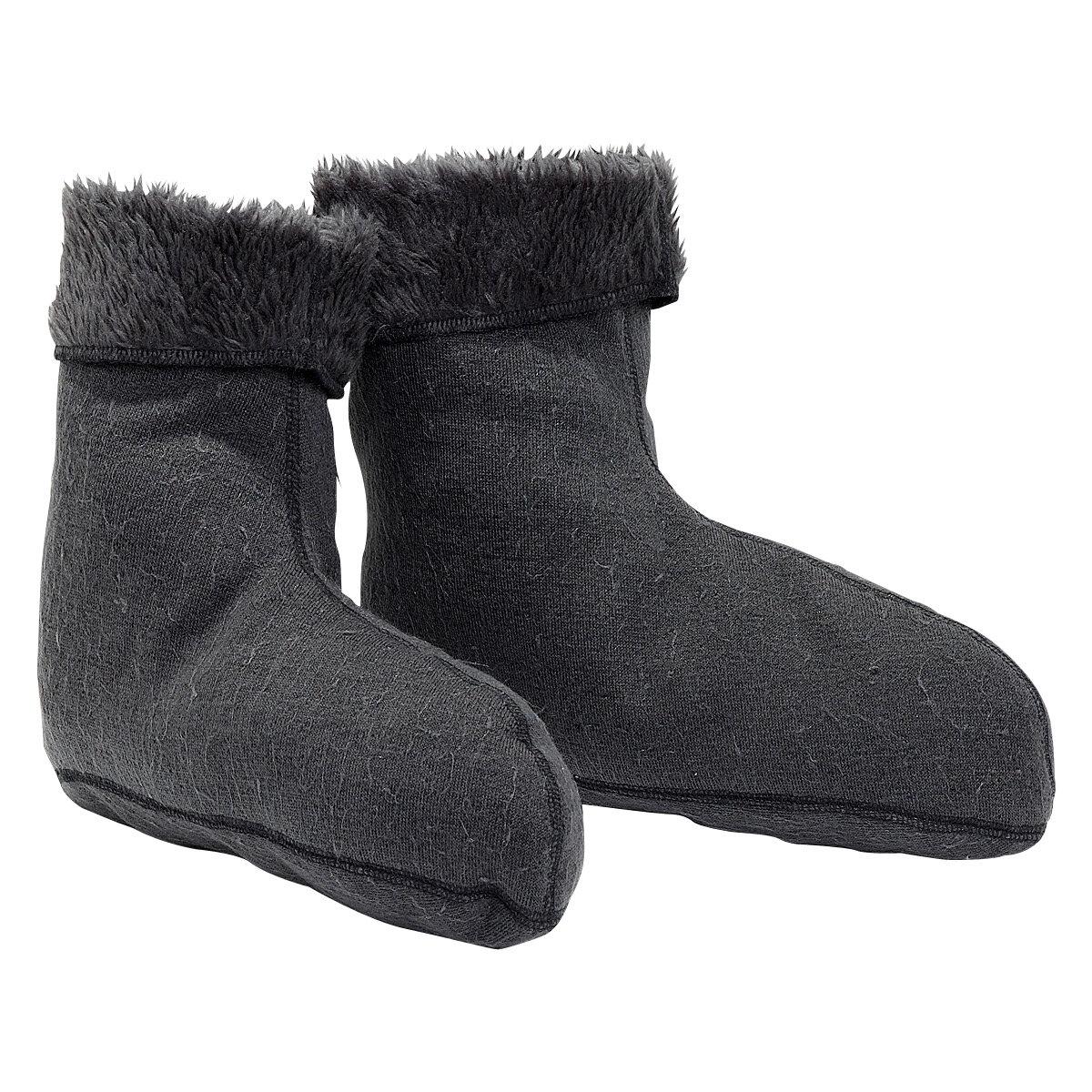  Thermo Faserpelz-Socken Unisex (Schwarz) 