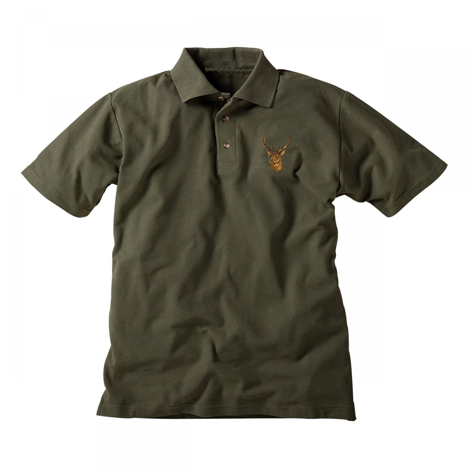  Polo Shirt ‘Red Deer’ Kids (Olive) 