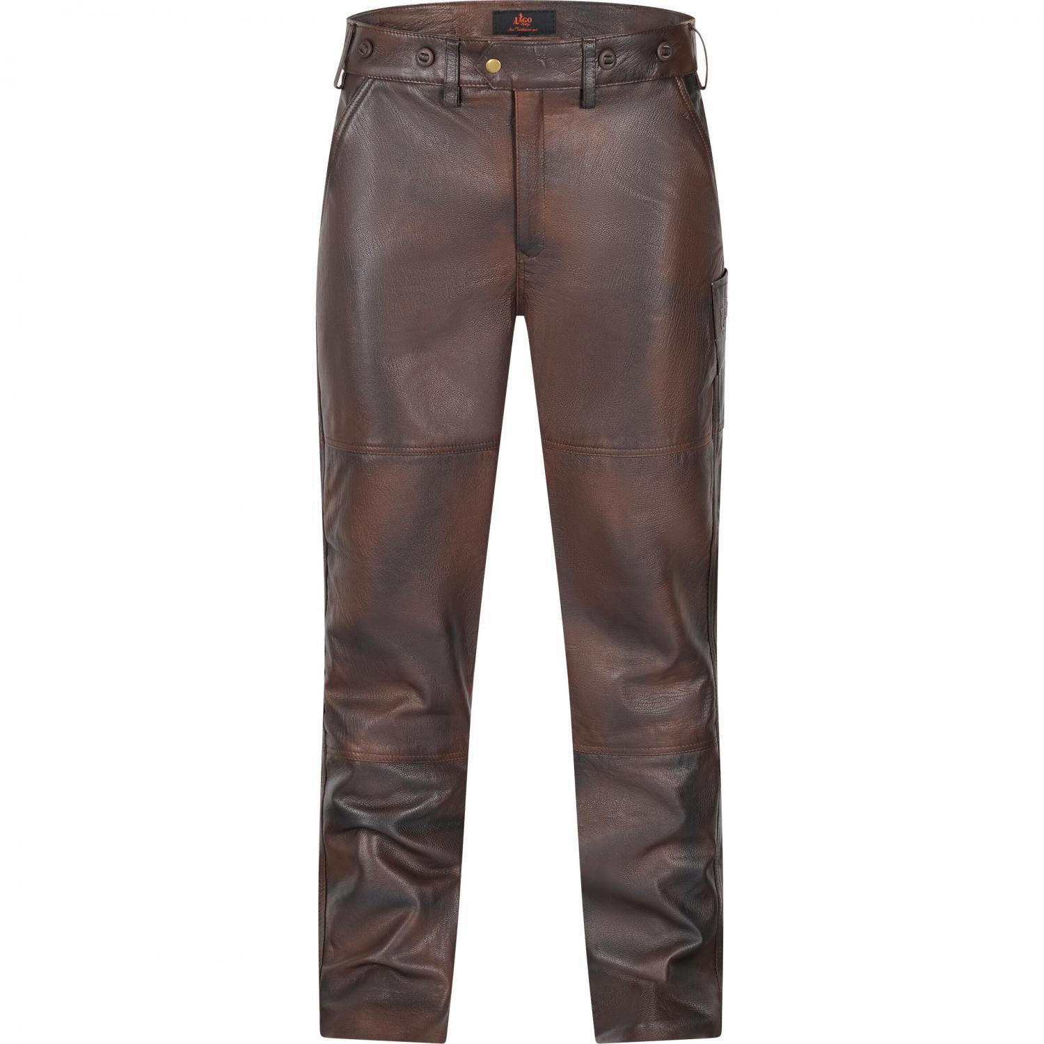  Ziegenlederhose Herren (Braun) 