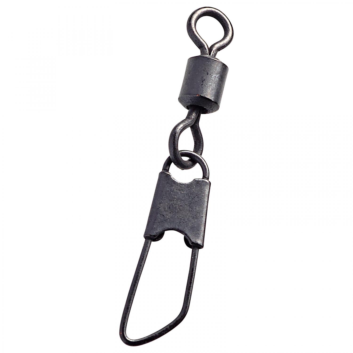  Wirbel Matt Black Swivel mit Safety Snap  