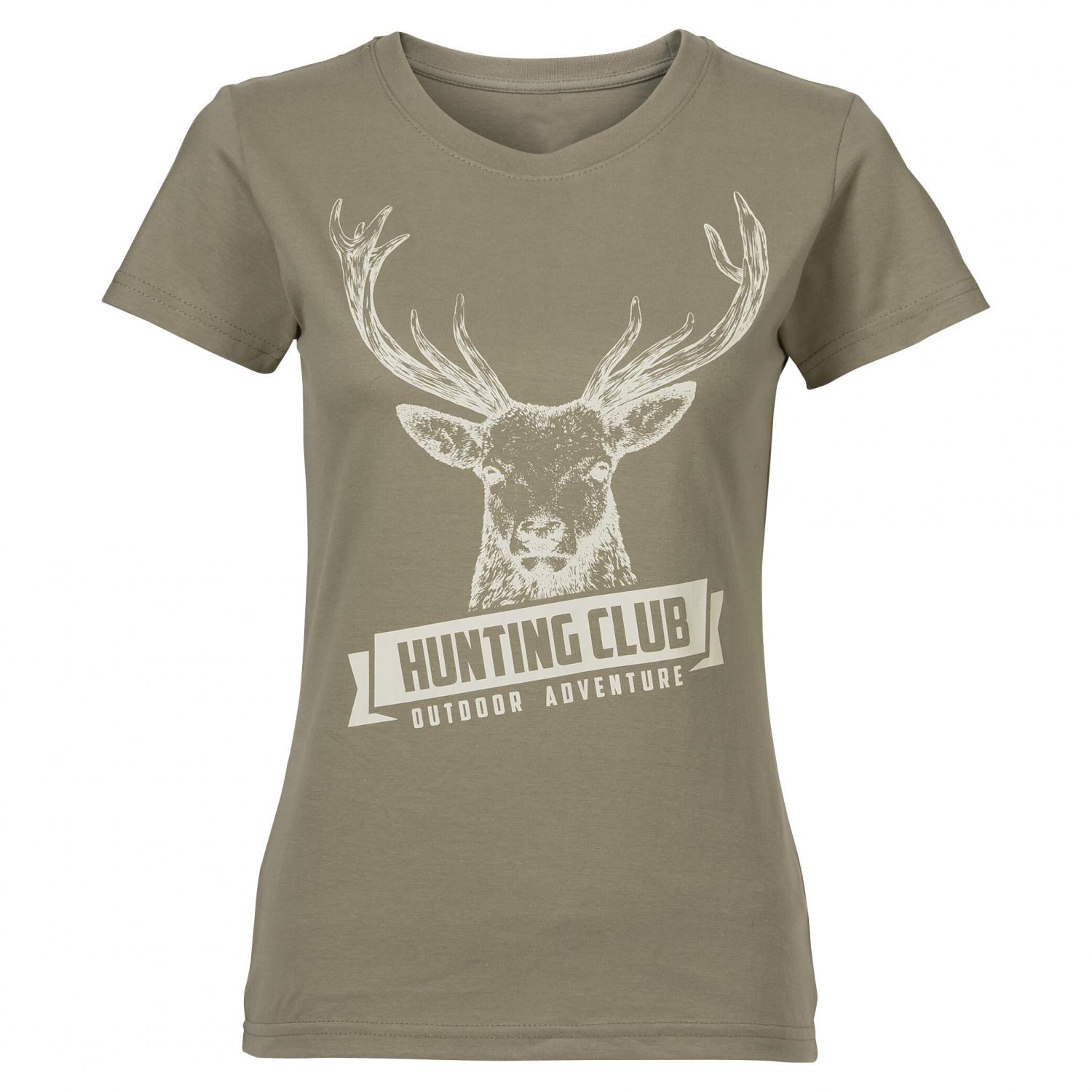  T-Shirt Hunting Club Damen (Oliv) 
