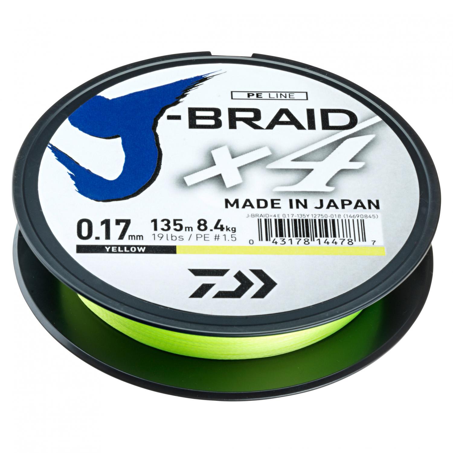 Daiwa Angelschnur J-Braid X4 (gelb) 