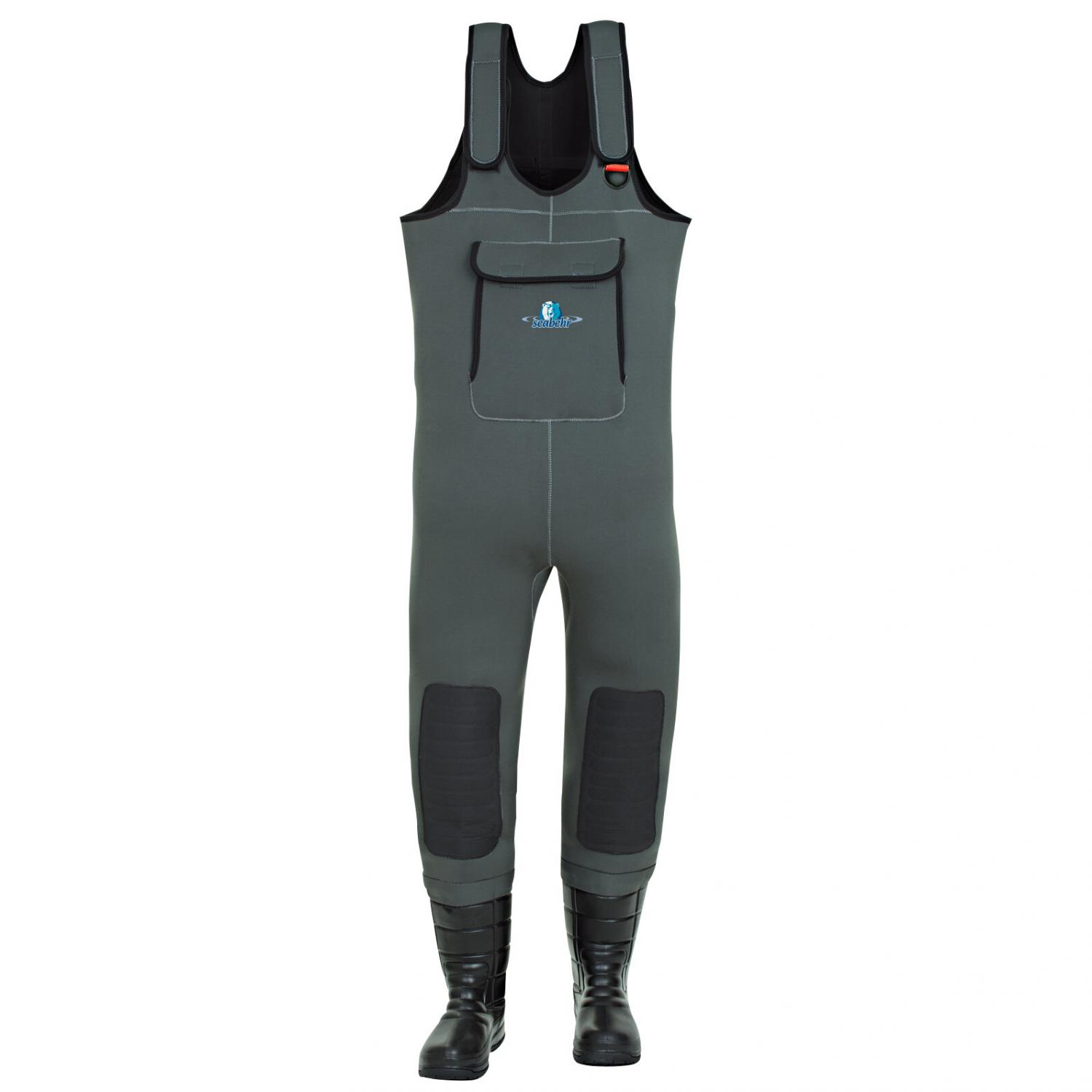  Neopren-Wathose Küstenangler Herren (Oliv) 