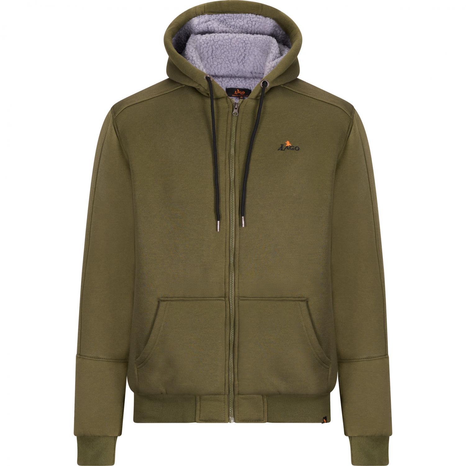 il Lago Basic Teddy Sweatjacke Spirit Herren (Oliv) 