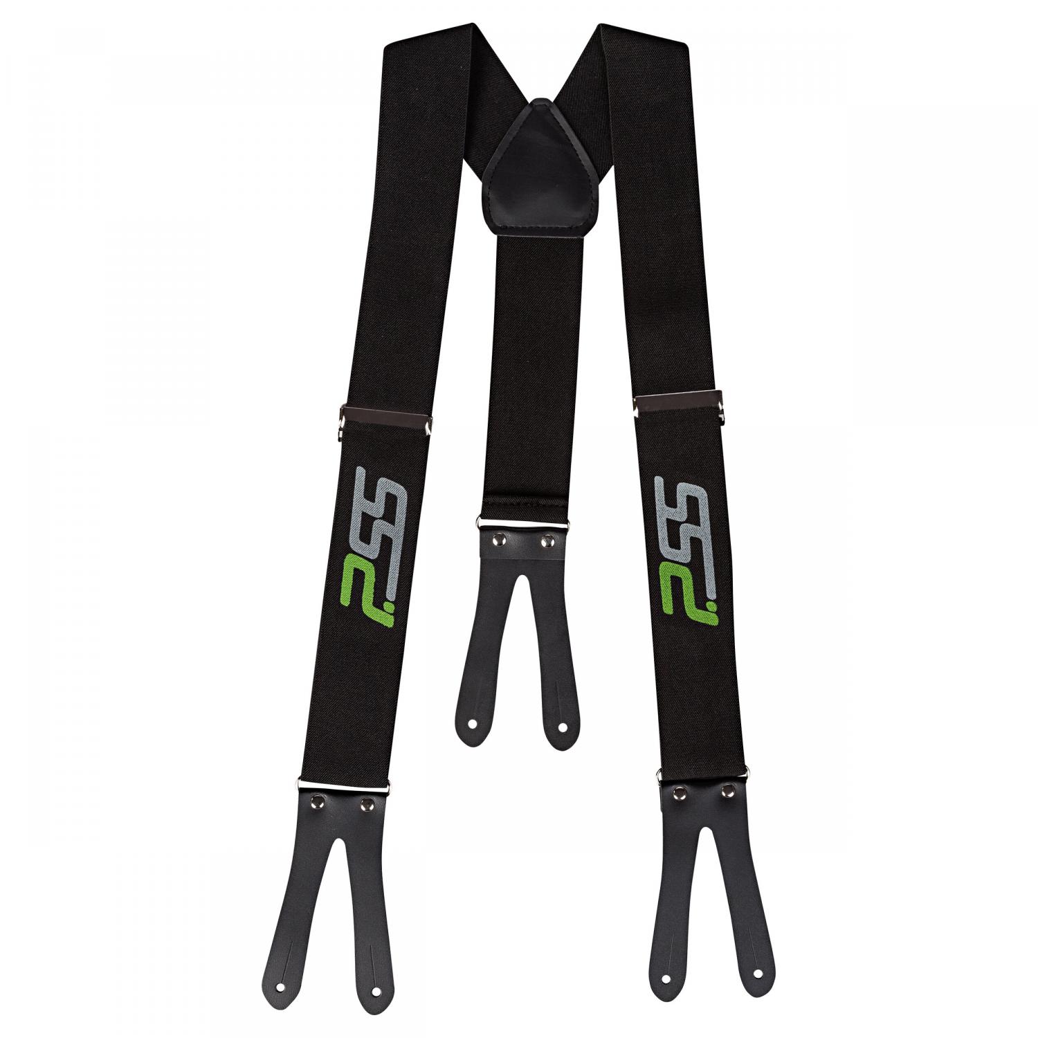  Classic Hosenträger Unisex, zum Knöpfen (Schwarz) 