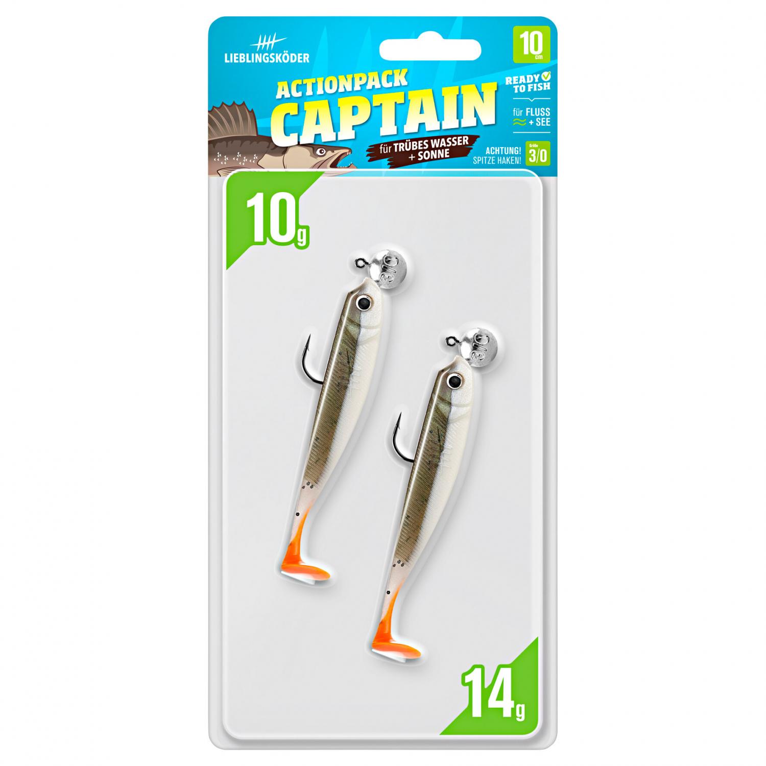  Shad Zander Bait (10 cm, Actionpack Captain) 