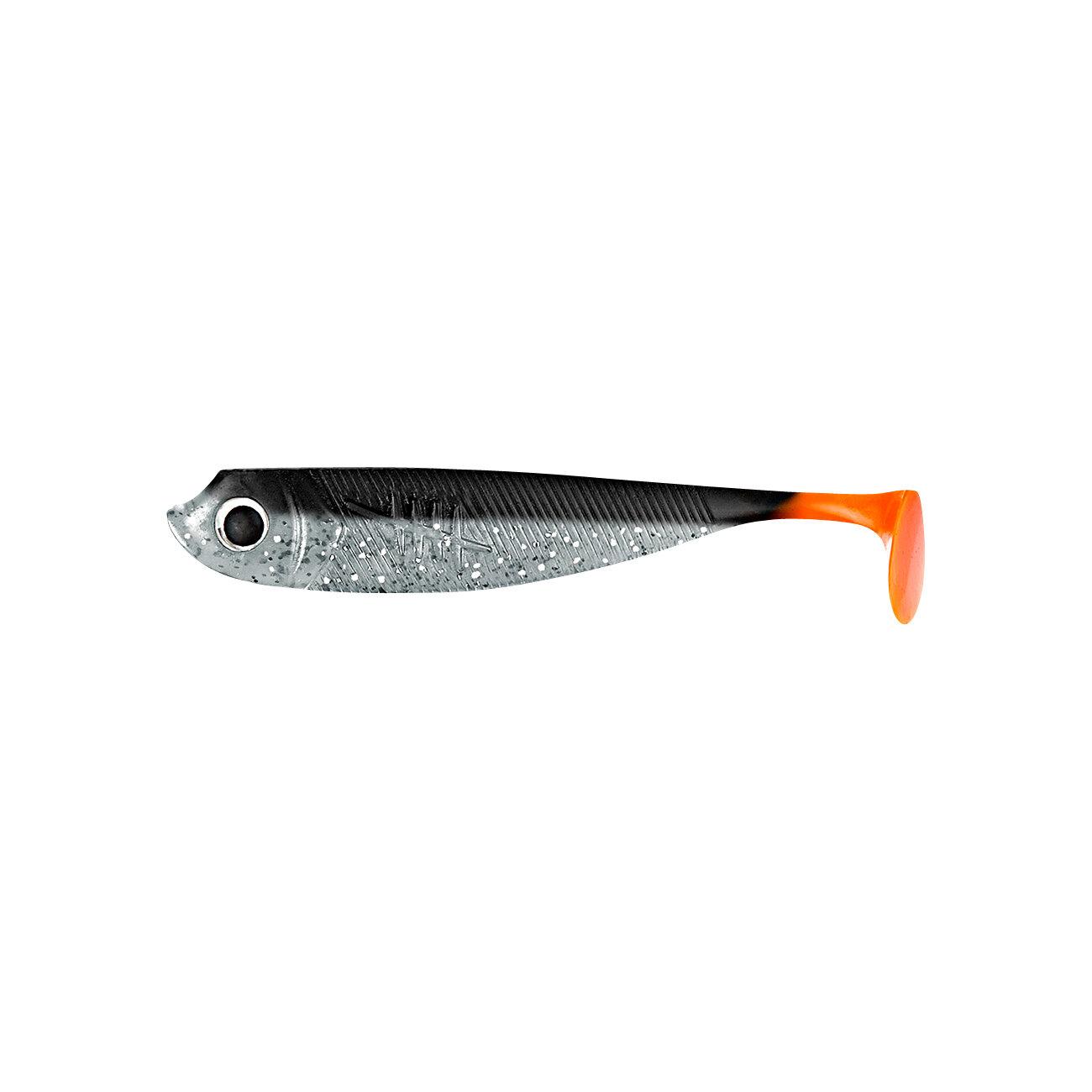  Gummifisch Zanderköder (12,5 cm, Black Shadow) 