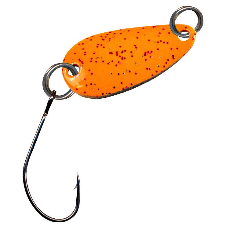  Trout Spoon Bee (Orange Glitter/Black UV) 