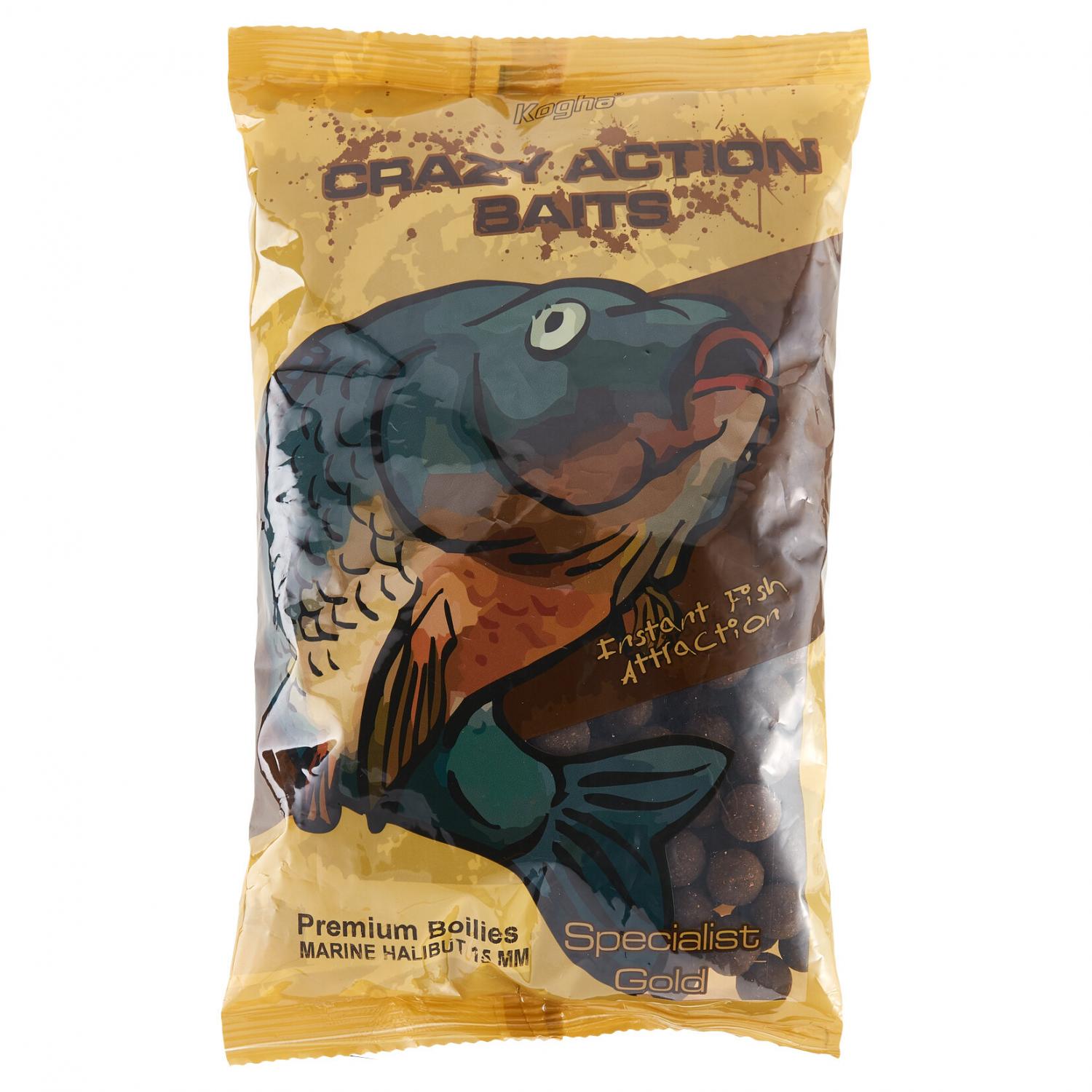  Boilies Crazy Action Baits Specialist Gold (Marine Halibut) 