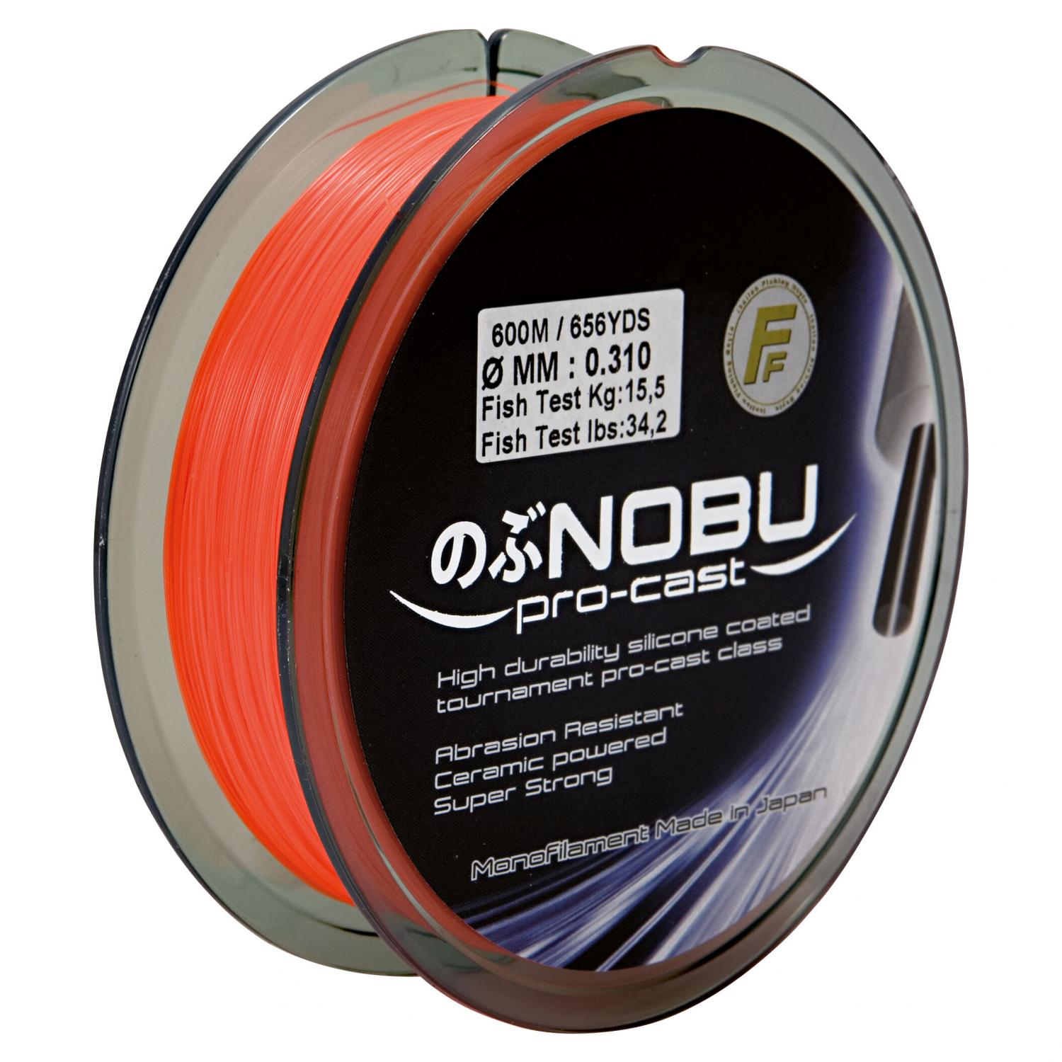 Lineaeffe Angelschnur FF Nobu Pro Cast Hi-Viz (Orange Hi-Viz, 300 m) 