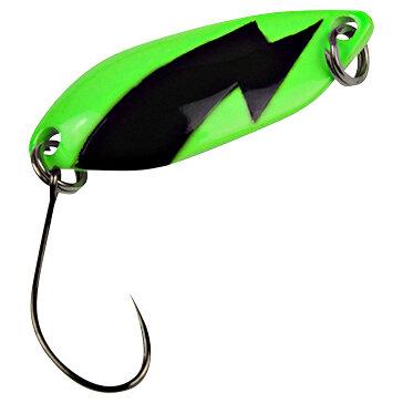  Trout Spoon Spark (2,5 g, Grün/Schwarz UV) 