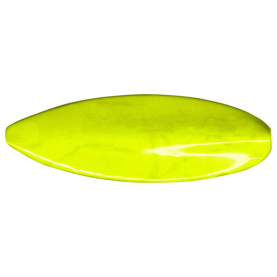  Trout Spoon Fishing Tackle Max Omura Inline (Gelb/Schwarz UV) 