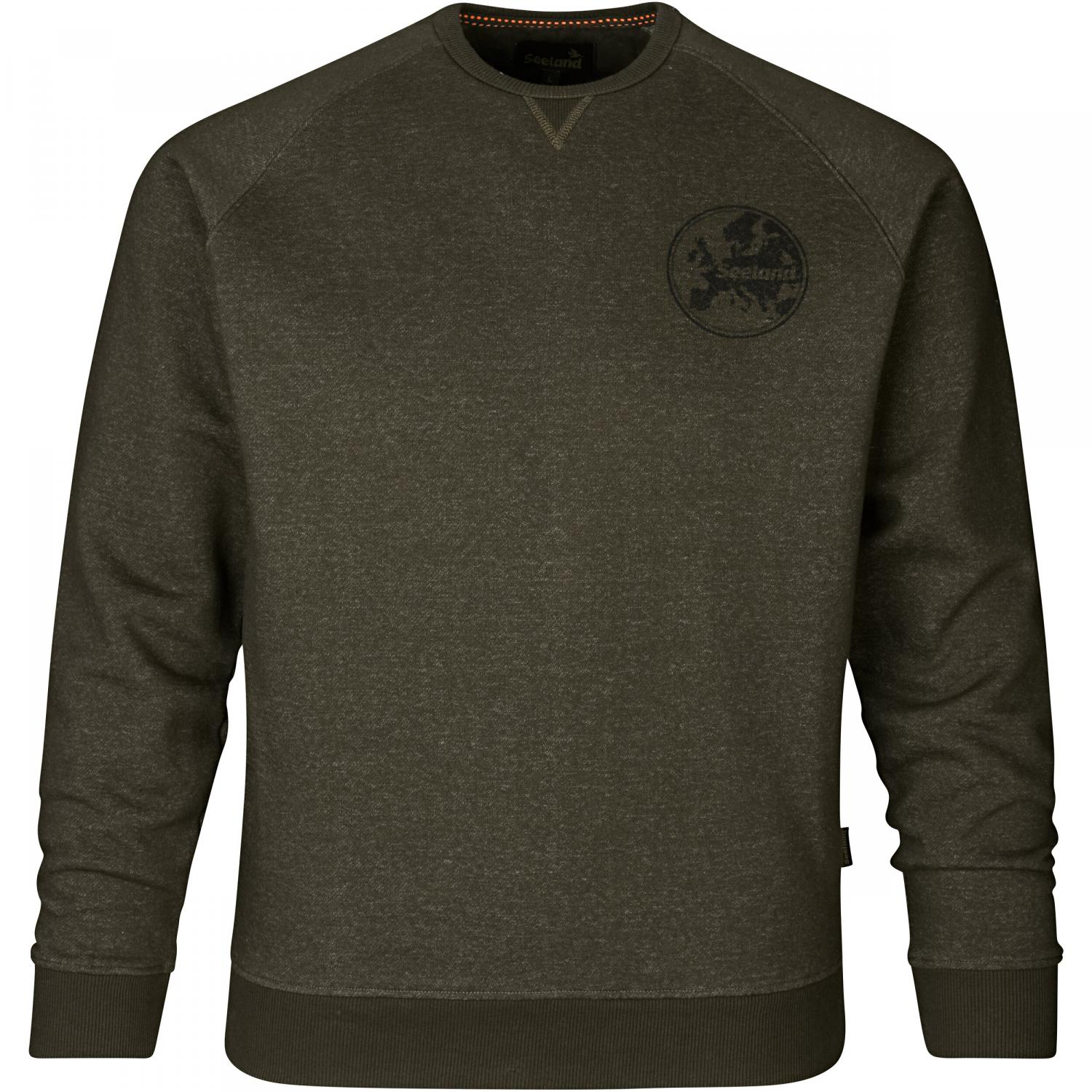  Key Point Sweatshirt for Men (Pine Green Melange) 