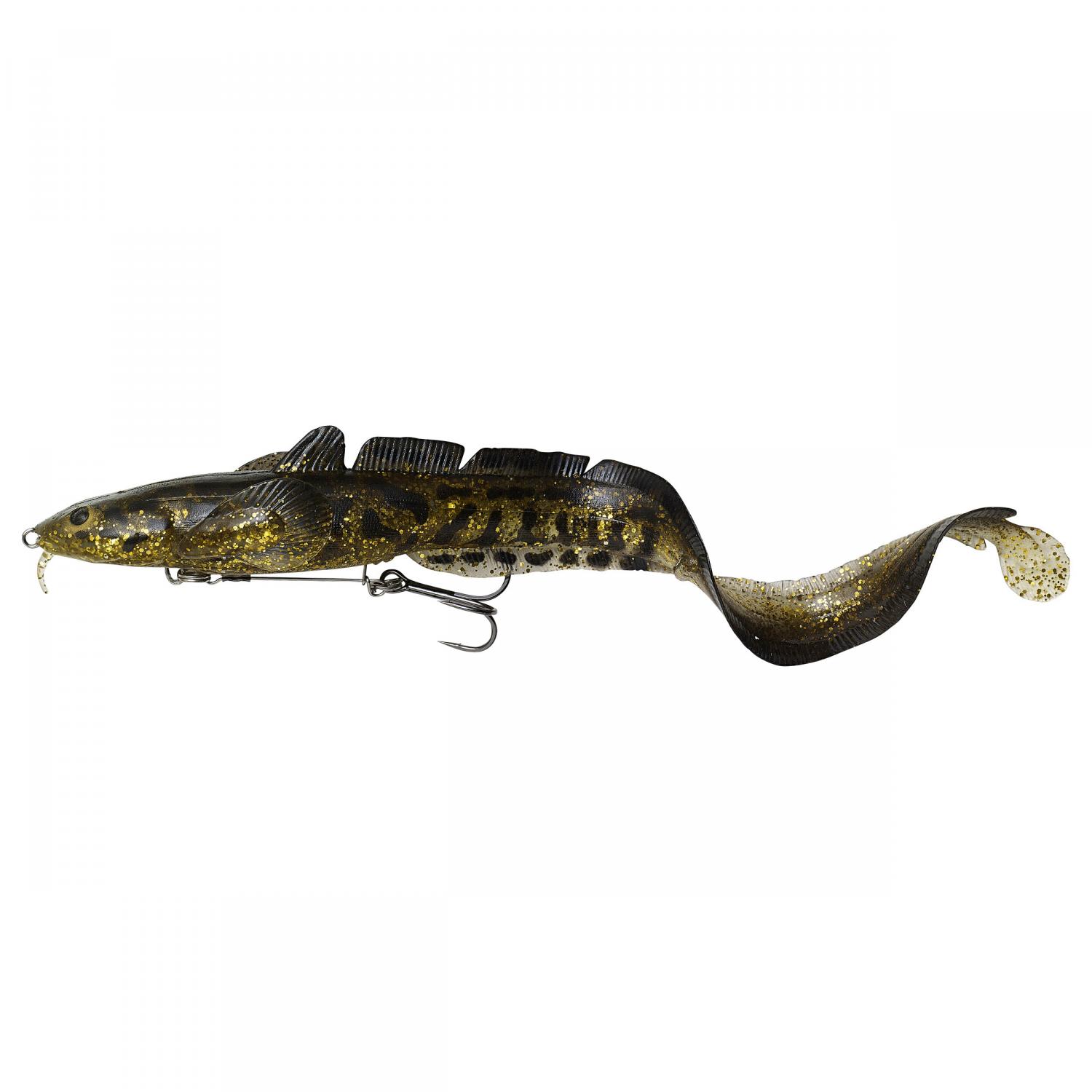  Quappen Softbait 3D Burbot Shallow (Gold Burbot UV) 