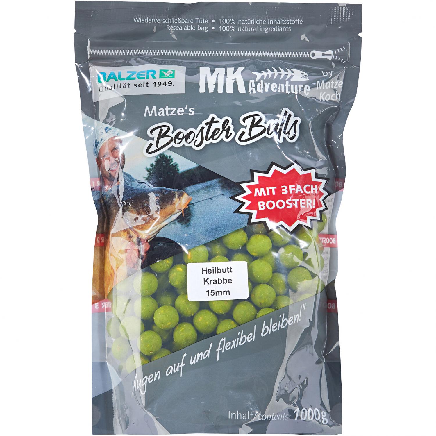  Boilies MK Adventure Booster Balls (Halibut/Shrimp) 