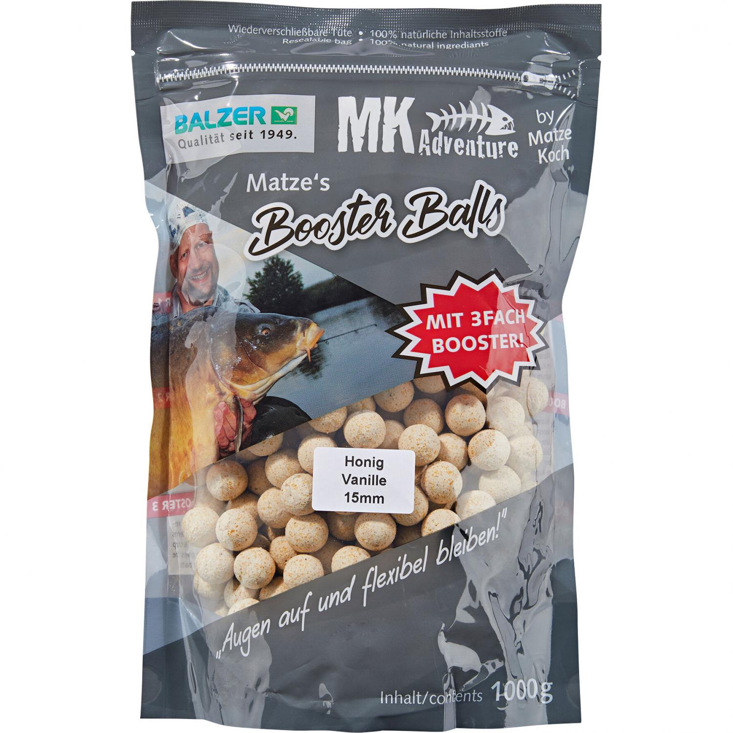  Boilies MK Adventure Booster Balls (Honig/Vanille) 